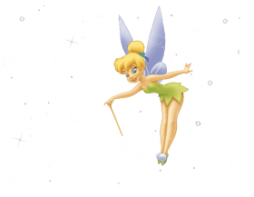 Tinker Bell sprinkling pixie dust